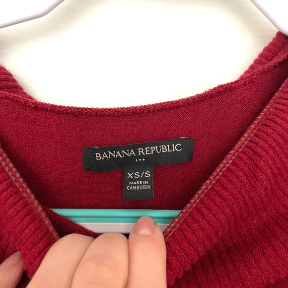 Banana republic poncho sweater red - Picture 2 of 4